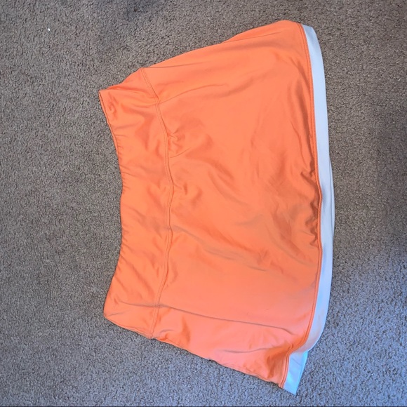 Bollé Orange Tennis Skirt With White Outline Size Large Athleisure - Picture 5 of 12